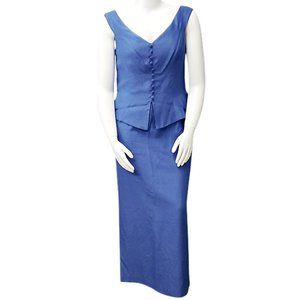 Jordan Fashions Blue Maxi-dress Size 15/16